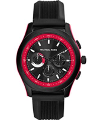 Horlogeband Michael Kors MK8376 Silicoon Zwart 22mm