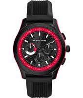 Horlogeband Michael Kors MK8376 Silicoon Zwart 22mm