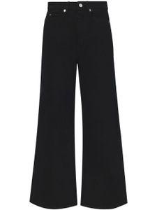 Proenza Schouler White Label jean court à patch logo - Noir