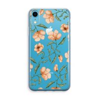 Peachy flowers: iPhone XR Transparant Hoesje