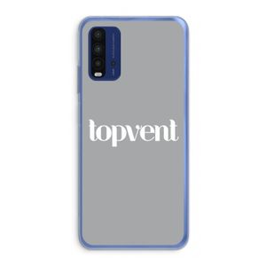 Topvent Grijs Wit: Xiaomi Redmi 9T Transparant Hoesje