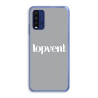 Topvent Grijs Wit: Xiaomi Redmi 9T Transparant Hoesje