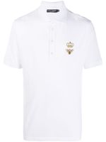 Dolce & Gabbana polo à broderies - Blanc - thumbnail