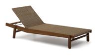 Kave Home Ligbed 'Itani' Acaciahout en rattan Kave Home Ligbed 'Itani' Acaciahout en rattan