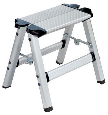 Benson Trap Dubbel 2 X 2 Treden Zilver | Keukentrap | Schilderstrap