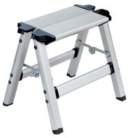 Benson Trap Dubbel 2 X 2 Treden Zilver | Keukentrap | Schilderstrap - thumbnail