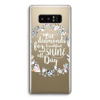 Diamonds: Samsung Galaxy Note 8 Transparant Hoesje