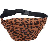 Heuptasje/buideltasje/fanny pack bruine luipaardprint 26 x 16 cm - thumbnail