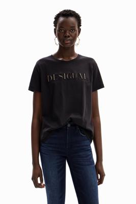 T-shirt glimmend logo - BLACK - XS