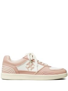 Tory Burch baskets Clover Court en daim à empiècements - Rose