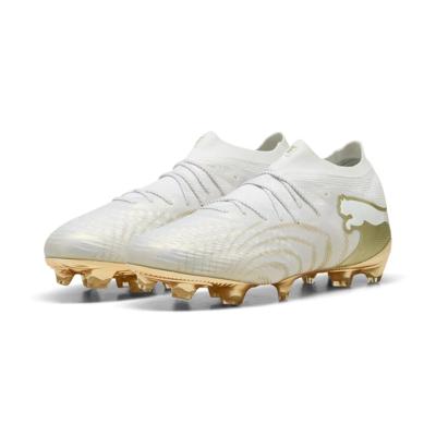 PUMA Future 9 Ultimate Gras Voetbalschoenen (FG) Wit Goud