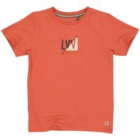 LEVV Jongens t-shirt - Kaleb - Oranje rood - thumbnail