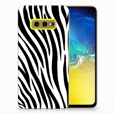 Samsung Galaxy S10e | TPU Hoesje | Zebra