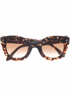 Isabel Marant Eyewear lunettes de soleil à monture papillon - Marron