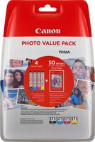 Canon 0386C006 inktcartridge 4 stuk(s) Origineel Normaal rendement Zwart, Cyaan, Geel, Magenta - thumbnail