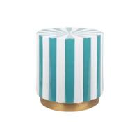 Leitmotiv - Kruk Candy Swirl - Turquoise blue & white