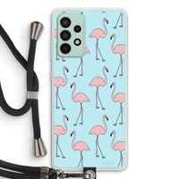 Anything Flamingoes: Samsung Galaxy A52s 5G Transparant Hoesje met koord