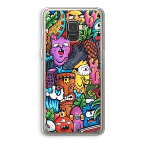 Vexx Mixtape: Samsung Galaxy A8 (2018) Transparant Hoesje