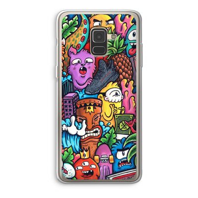 Vexx Mixtape: Samsung Galaxy A8 (2018) Transparant Hoesje