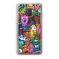 Vexx Mixtape: Samsung Galaxy A8 (2018) Transparant Hoesje
