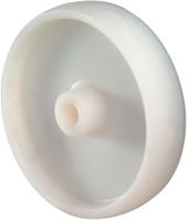 BS Rollen reserve-wiel | wiel-d. 80 mm draagvermogen 150 kg | kunststof wit | as-d. 12 mm naaflengte 40 mm | 1 stuk - a90.081 a90.081