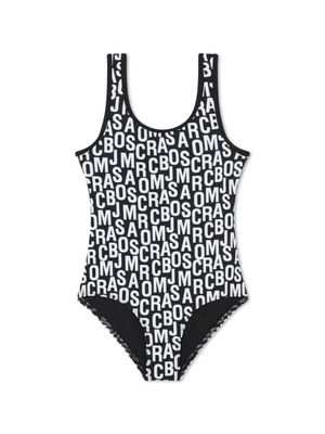 Marc Jacobs Kids maillot de bain à logo imprimé - Noir