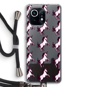 Musketon Unicorn: Xiaomi Mi 11 Transparant Hoesje met koord