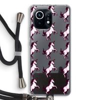 Musketon Unicorn: Xiaomi Mi 11 Transparant Hoesje met koord