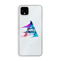 Abstract Spectrum: Pixel 4 XL Transparant Hoesje