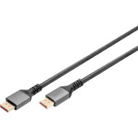 Digitus DB-340111-010-S DisplayPort-kabel DisplayPort Aansluitkabel DisplayPort-stekker, DisplayPort-stekker 1 m Zwart 8K UHD, Aluminium-stekker, Afgeschermd - thumbnail