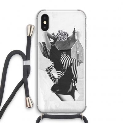 House: iPhone XS Transparant Hoesje met koord