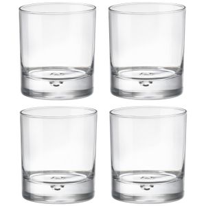 Whisky tumbler glazen - 12x - Barglass - transparant - 280 ml