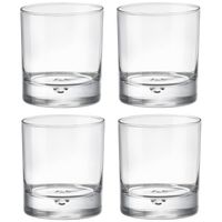 Whisky tumbler glazen - 12x - Barglass - transparant - 280 ml