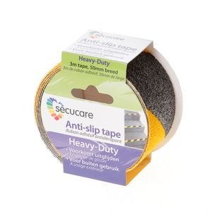 Anti-slip tape 50mmx3mtr.zwart/geel