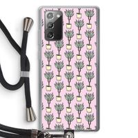 Boompje: Samsung Galaxy Note 20 / Note 20 5G Transparant Hoesje met koord