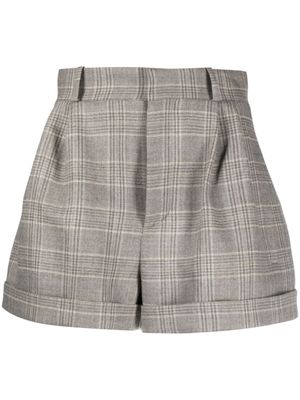 The Mannei short Kudebi à carreaux - Gris