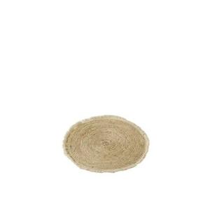 J-Line Kwastjesband placemat - jute - naturel