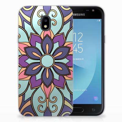 Samsung Galaxy J3 2017 | TPU Case | Purple Flower