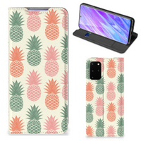 Samsung Galaxy S20 Plus Flip Style Cover Ananas - thumbnail
