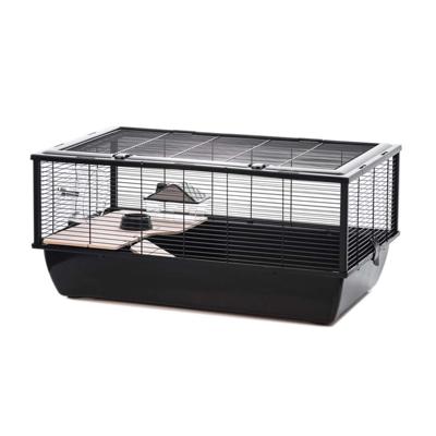 INTER-ZOO Bob + Wood black - kooi voor een hamster