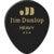 Dunlop 485P03HV Celluloid Teardrop Black Pick Heavy plectrumset (12 stuks)