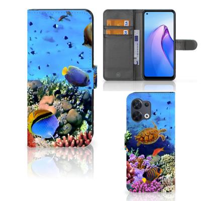 OPPO Reno8 | Telefoonhoesje | Met pasjeshouder | Vissen