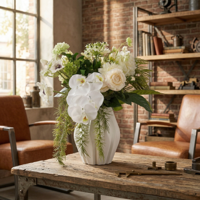 Kunstboeket Linda Haarlem 55 cm