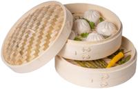 Sareva Stoommandje / Dim Sum mandje / serveermandje - Bamboe - 2-laags - ø 30 cm