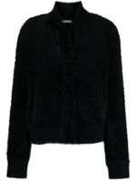 Alberta Ferretti cardigan à effet brossé - Noir - thumbnail