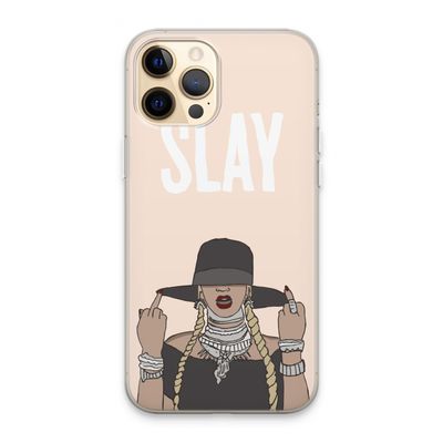 Slay All Day: iPhone 13 Pro Max Transparant Hoesje