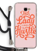Hustle Lady: Samsung Galaxy J4 Plus Transparant Hoesje met koord