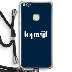 Topwijf Navy: Huawei Ascend P10 Lite Transparant Hoesje met koord