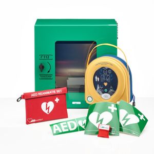 HeartSine 350P AED lease-Met buitenkast - Met jaarlijkse keuring