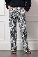 Studio Anneloes Abigail Leaves Trousers 12988 Broek 1769 Ecru/dark Blue Studio Anneloes Abigail Leaves Trousers 12988 Broek 1769 Ecru/dark Blue